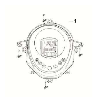 Compteur de vitesse Peugeot Django 125 EFI E5 2021-2022