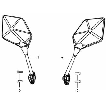 Rétroviseurs AGM Strada