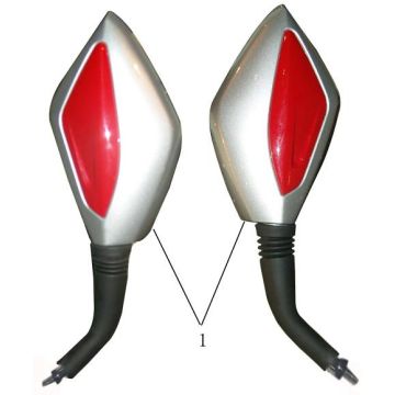 Rétroviseurs China Touring bleu