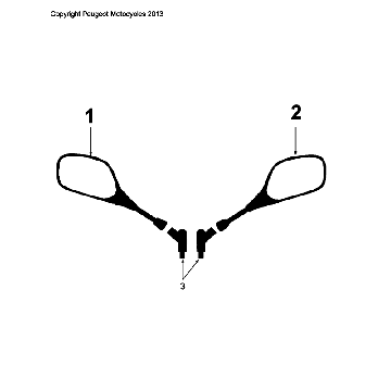 Rétroviseurs Peugeot Citystar 50 noirs