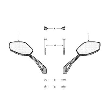Rétroviseurs Peugeot Speedfight 3 AC 2 temps