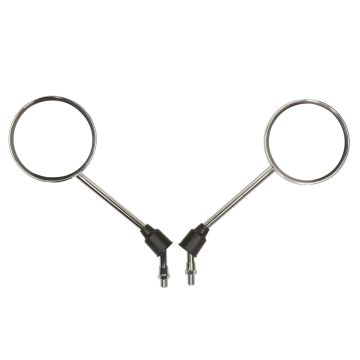 Set de rétroviseurs Agm/Rétro/Torino/Benz/Chine 4 temps/Sym 4 temps Chrome