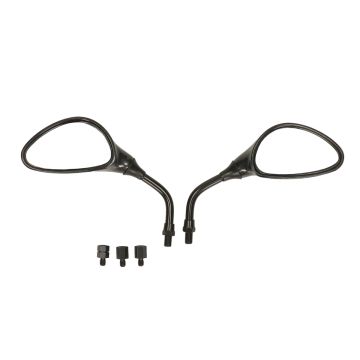 Jeu de rétroviseurs courts carbone DMP M8 miroirs dégradés M6
