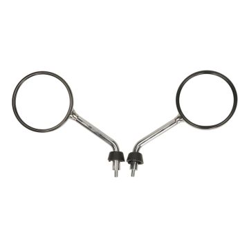 Kit de rétroviseurs Vespa Lux, modèle court chromé