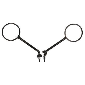 Set de rétroviseurs Vespa Lx noir brillant modèle long