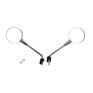 Ensemble de rétroviseurs Vespa Primavera, modèle long chromé