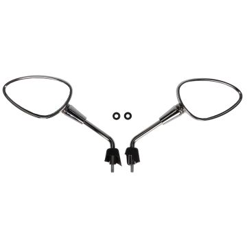Kit rétroviseurs Vespa Sprint chrome modèle court