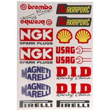 Autocollants Sponser 16 pièces