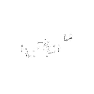 kickstart standard Kymco Super8 4 temps à partir de 2009 Bleu