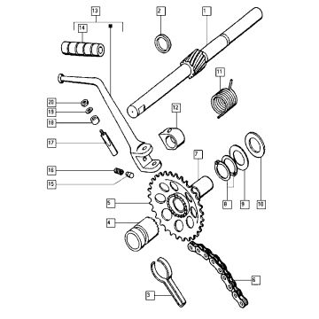 Start mechanisme Tomos FLEXER EX (L0-L2)