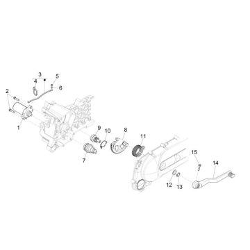 Pièces de démarreur Vespa Lx 2 temps