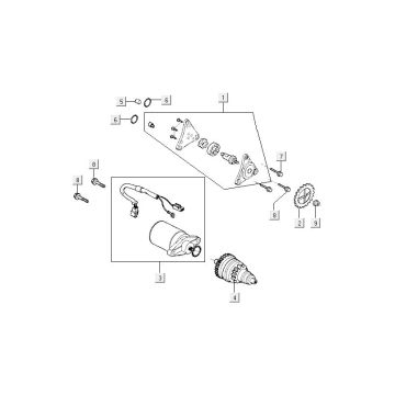 Démarreur Kymco Agility FR 12" 4 temps euro4 noir