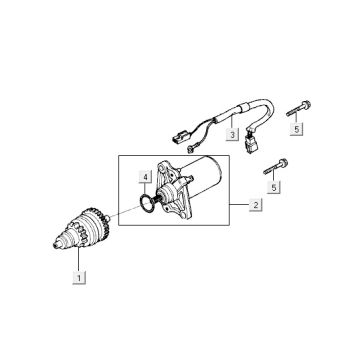 Démarreur - Pignon de démarreur Kymco Yup 50 2T AC argent