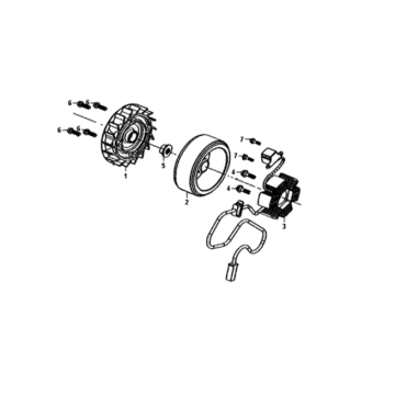 Volant à moteur Star Anchor Sym Fiddle II Euro 4 (WH-006) blanc