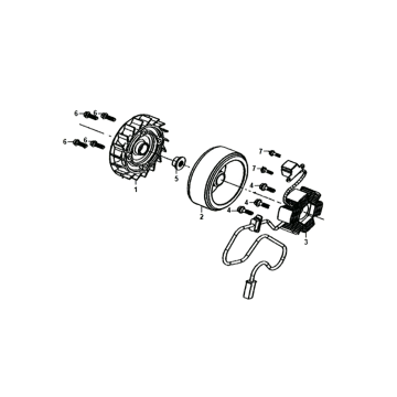 Volant d'inertie étoile Sym Jet 14