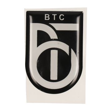 Autocollant original avec logo BTC 3D