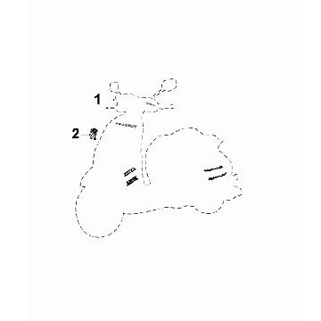 Autocollants Peugeot Django Velvet Vert P6