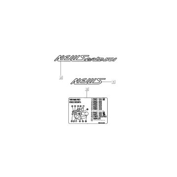 Emblèmes – Autocollants – Logo Kymco New Sento 50i 4T AC or