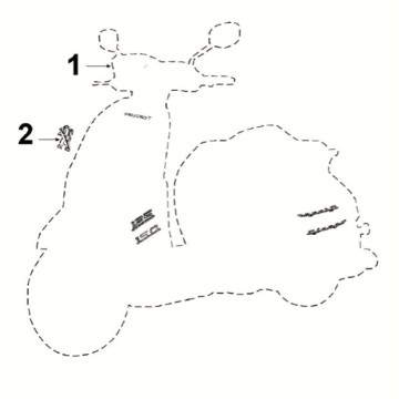 Autocollants Peugeot Django 125 EFI E5 2021-2022