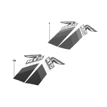 Emblèmes - Autocollants - Logo Honda MT50