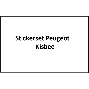 Jeu d'autocollants Peugeot Kisbee rouge cerise (euro4 à partir de 2018)-Stickerset Peugeot Kisbee Cherry red (euro4 vanaf 2018)