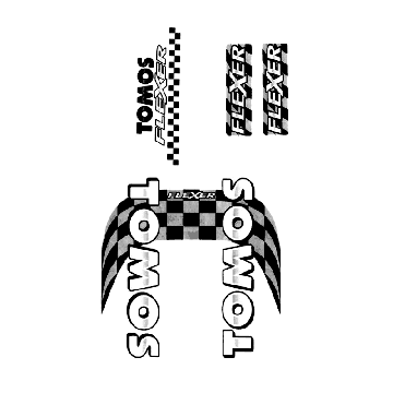 Stickerset Tomos FLEXER EX (L0-L2)