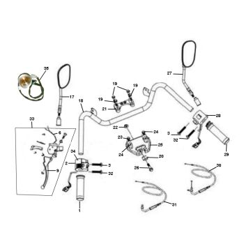 Rétroviseurs Rover Classic 4 temps