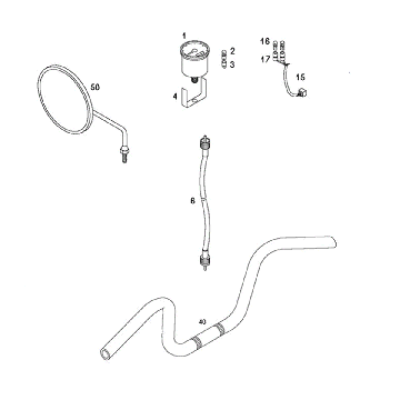 Stuur - teller - spiegel Tomos CLASSIC XL (L1)