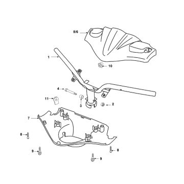 Guidon Peugeot Speedfight 2 50 2T AC Euro 2