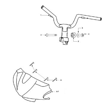 Volant Peugeot Vivacity 2 E2 2 temps