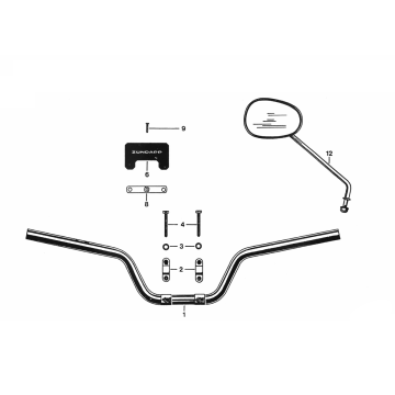 Volant Zundapp 530 pour tous les types