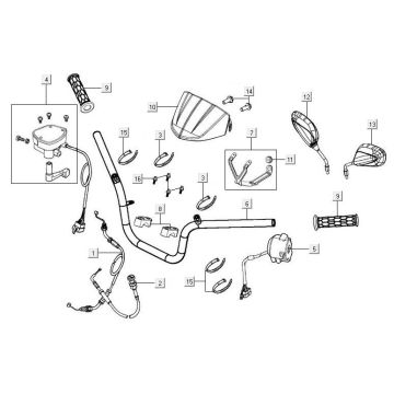 Pièces de direction Kymco MXU 500