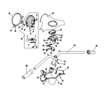 Pièces de direction Fosti Veneri noir