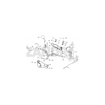 Pièces de direction Santini Capri 125cc noir