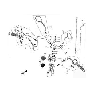 Pièces de direction Berini Dolce Vita anthracite mat