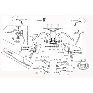 Pièces de direction China Joy noir