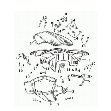 Crémaillère de direction Generic Roc silver 2010 2 temps 25