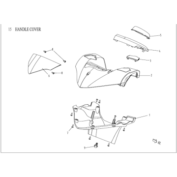 Caches de guidon China Venom 50 2T AC blanc