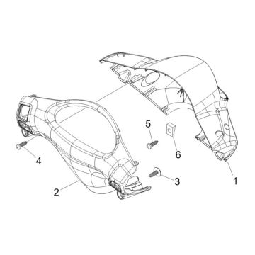 Caches de guidon Piaggio Fly 50 2T AC
