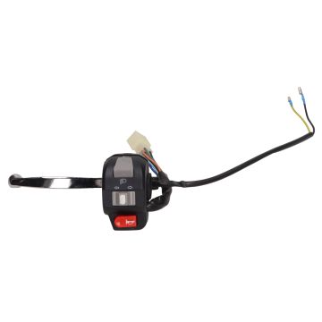 Commodo complet avec câblage et levier de frein scooter chinois 4 temps GY6 gauche