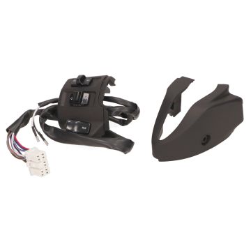 Commodo gauche noir mat avec faisceau de câbles Vespa Primavera 50 2 temps/4 temps/Sprint 50 2 temps/4 temps