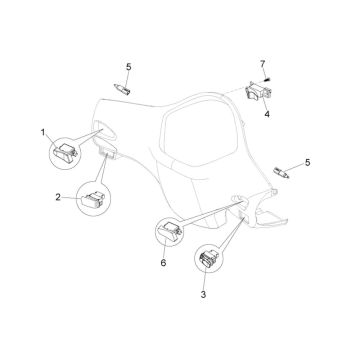 Interrupteurs de guidon Vespa Lx 45km 4 temps 4 soupapes