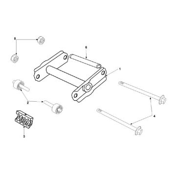Cadre arrière Peugeot Speedfight 2 LC E2 2 temps
