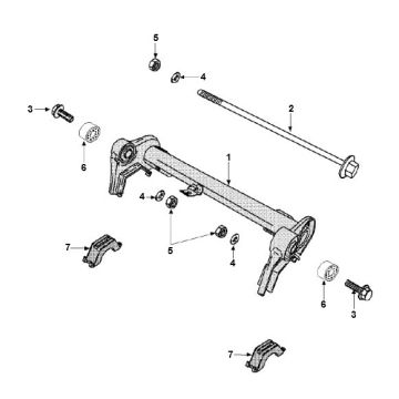 Cadre arrière Peugeot Speedfight 3 AC 2 temps