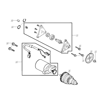 Pompe à huile de démarrage Kymco Super8 Street 50i E4 Matt Black