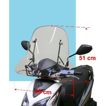 Pare-brise moyen clair SYM Jet 4 / Symphony SR 50-125 2014-2017 original SY530-ATA-00S