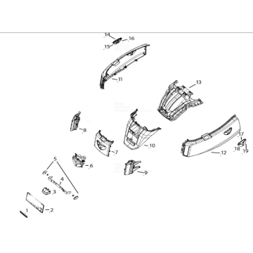 Feu arrière Yadea E8S