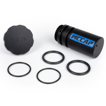 Bouchon de carburant MC Cap OEM Style y compris récipient de stockage d'huile, Piaggio Bravo, Ciao, Citta