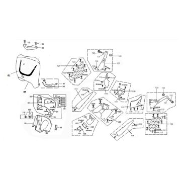 Pièces avant/capuchon avant Chine Grande Retro blanc