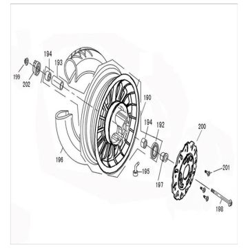 Roue avant China Zip